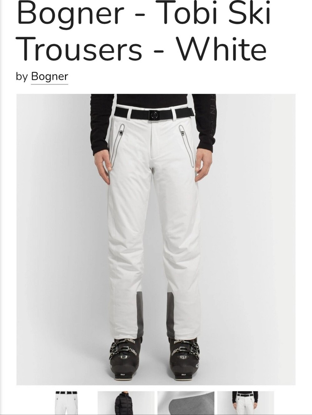 Bogner Tobi Ski Trousers - White
